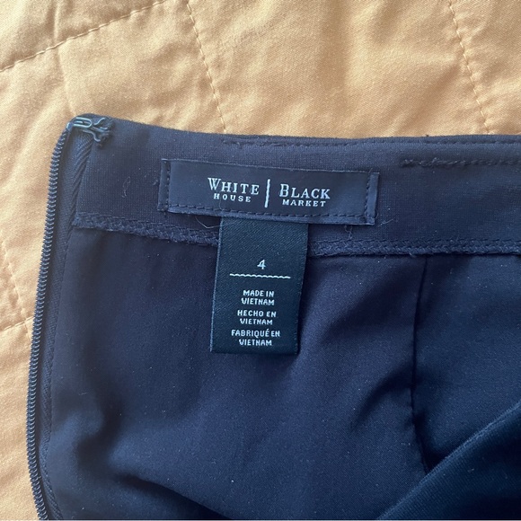 White House Black Market black mini skirt size 4 - Picture 4 of 4